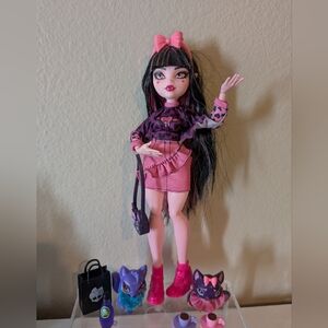 Monster High Faboolous pets draculaura doll with accessories #monsterhigh #doll